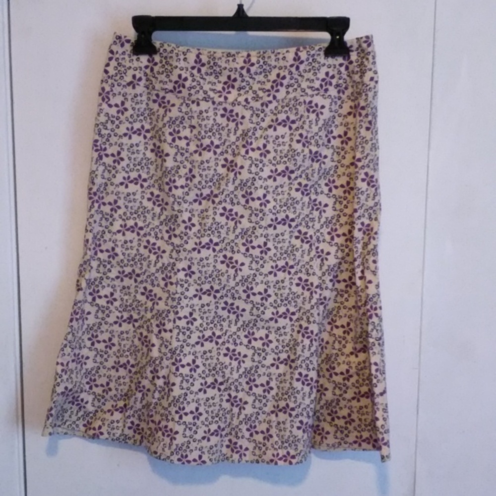 Sz6 gap stretch midi floral skirt